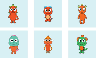 Obraz premium Cute mamoncillo cartoon vector
