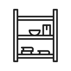 Shelves icon vector image. Suitable for mobile apps, web apps and print media.
