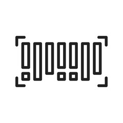 Barcode icon vector image. Suitable for mobile apps, web apps and print media.