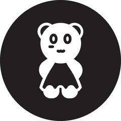 Teddy glyph icon