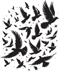 Obraz premium Flight of Freedom - Bird Silhouette