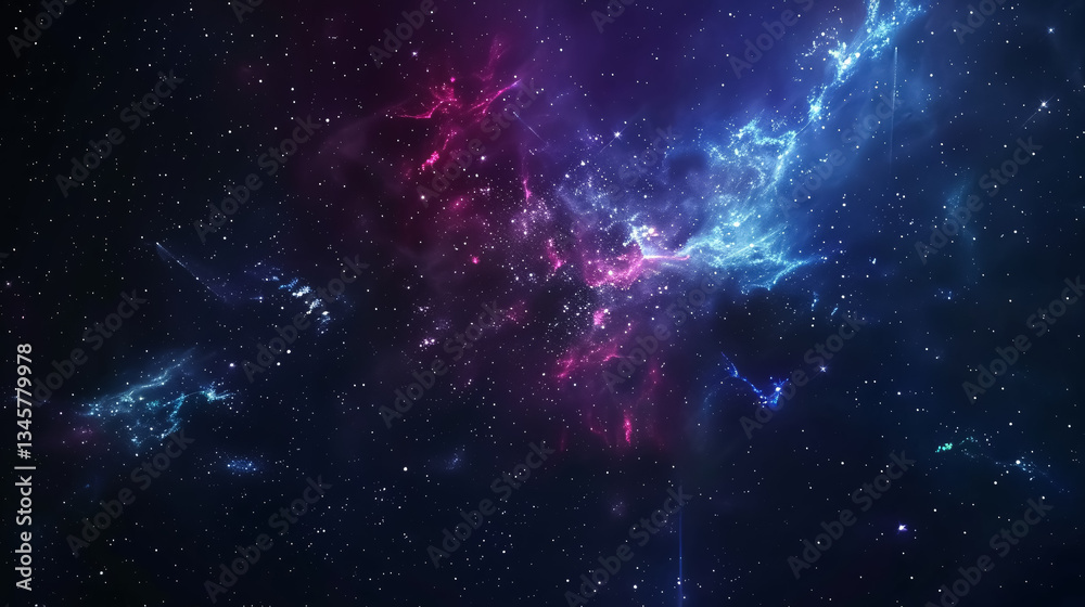 Wall mural stars and galaxy outer space sky night universe background