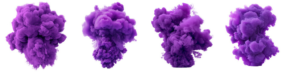 Fototapeta premium Captivating abstract image of a dramatic swirling purple smoke explosion creating a surreal and ethereal visual effect
