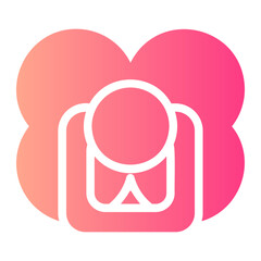 Pacifier gradient icon