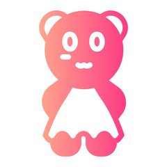 Teddy gradient icon
