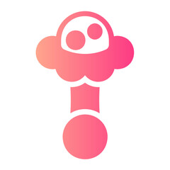 Baby Rattle  gradient icon