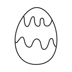 Colorful decorated easter egg design suitable for spring celebrations and craft projects
