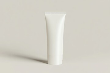 Blank tube of cosmetic cream.  A simple, clean, and modern tube, ready for branding