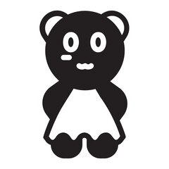 Teddy glyph icon