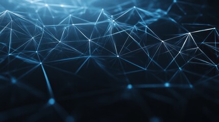 Obraz premium Abstract network of connected points and lines