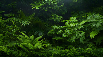 Fototapeta premium Dense Green Foliage Background