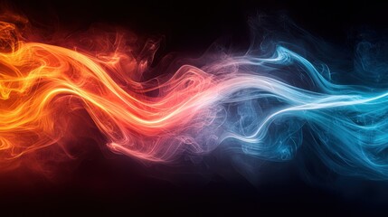 Fototapeta premium Abstract smoke art, vibrant colors