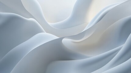 Obraz premium Abstract folds of light gray fabric