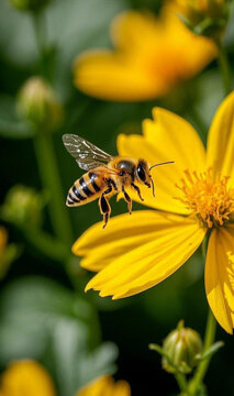 bee on flower