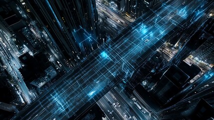 Futuristic bridge representing the future of global business connections and international networks