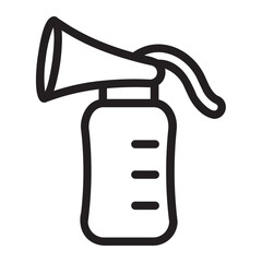 breast pump line icon