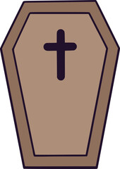 Obraz premium halloween Gravestone illustration