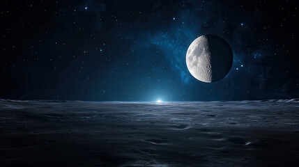 Lunar eclipse observation moon surface astronomy image space low angle celestial phenomena