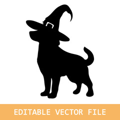 halloween dog silhuoette