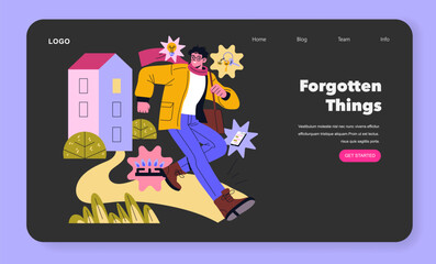 ADHD Friendly. Flat Vector Illustration