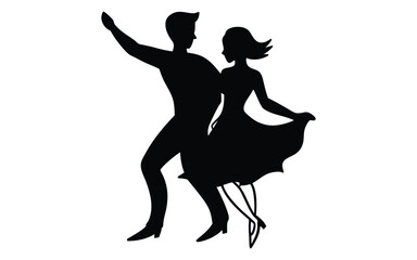 silhouette of a dancing girl