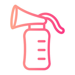 breast pump gradient icon