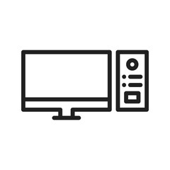Computer icon vector image. Suitable for mobile apps, web apps and print media.
