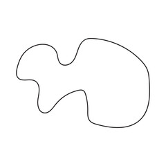 abstract blobs outline for background