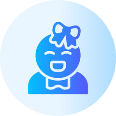Baby  gradient icon