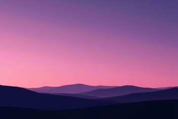 Obraz premium Purple gradient landscape with soft hills and soothing colors ideal for backgrounds or calming visuals