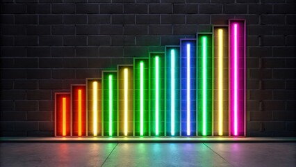 Obraz premium A vibrant engagement boost graphic featuring a dynamically filling progress bar., for influencer marketing and content creation.