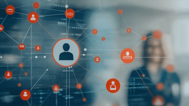 Diverse individuals engage with digital government services in a community center setting