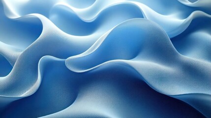 Obraz premium Abstract Blue Fabric Waves Smooth Texture Background
