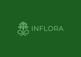 Minimalist Tree and Infinity Symbol Logo – A seamless blend of a tree and infinity, symbolizing eternal growth and sustainability.