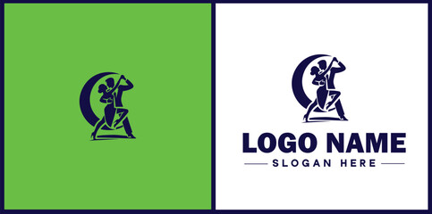 Tango Dance Studio icon Tango academy Tango school Tango center flat logo sign symbol editable vector