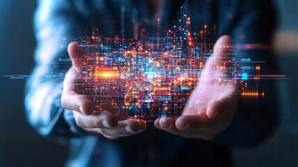 Innovative AI assistant showcases personalized holographic data visualization