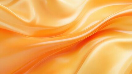 Golden Orange Fabric Drape Abstract Background
