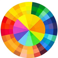 Obraz premium color palette guide isolated