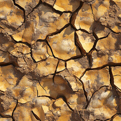 seamles cracked earth texture
