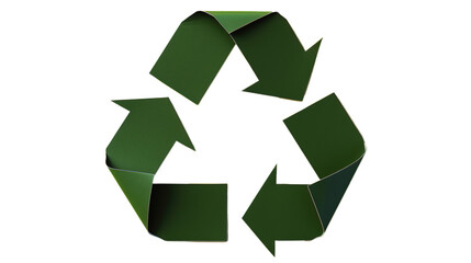 Recycle Symbol Isolated on PNG Transparent Background. Eco, Waste Management, Renewable, Clean Energy
