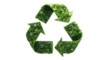 Recycle Symbol Isolated on PNG Transparent Background. Eco, Waste Management, Renewable, Clean Energy
