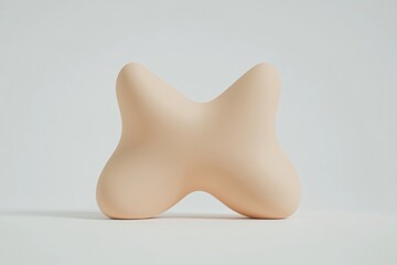 Beige,  organic,  X-shaped,  modern,  sculptural object