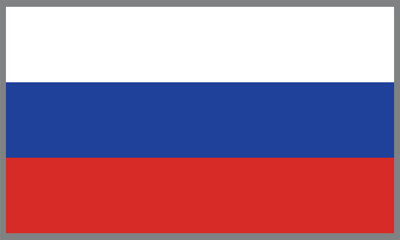 Fototapeta premium Russia flag,Russia National Flag Vector, The correct proportions and color.