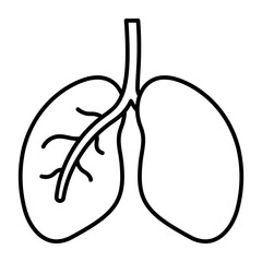 Lungs vector illustration