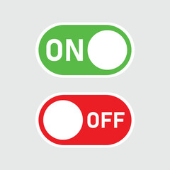 Simple On/Off Switch Icons