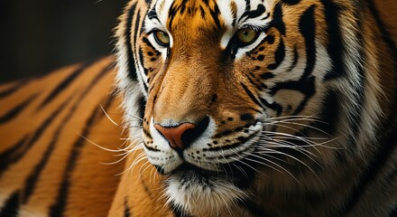 Obraz premium portrait of a tiger zoom