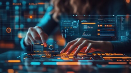 A person using project management tools, remote collaboration, task management