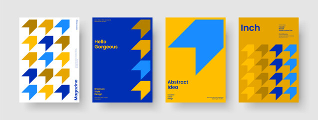 Geometric Flyer Design. Modern Poster Template. Isolated Brochure Layout. Background. Book Cover. Business Presentation. Report. Banner. Journal. Catalog. Handbill. Leaflet. Advertising. Newsletter