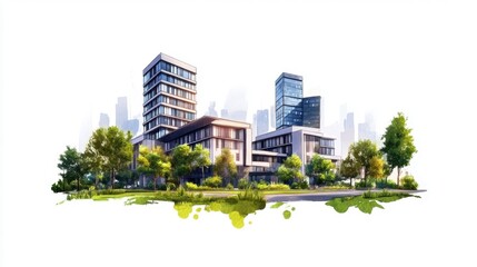 Modern University Campus Design with Contemporary Architecture