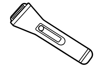 electric shaver line art silhouette vector illustration